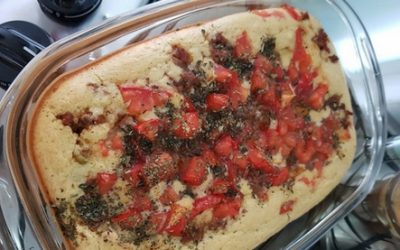 Torta low carb salgada de liquidificador com restodontê